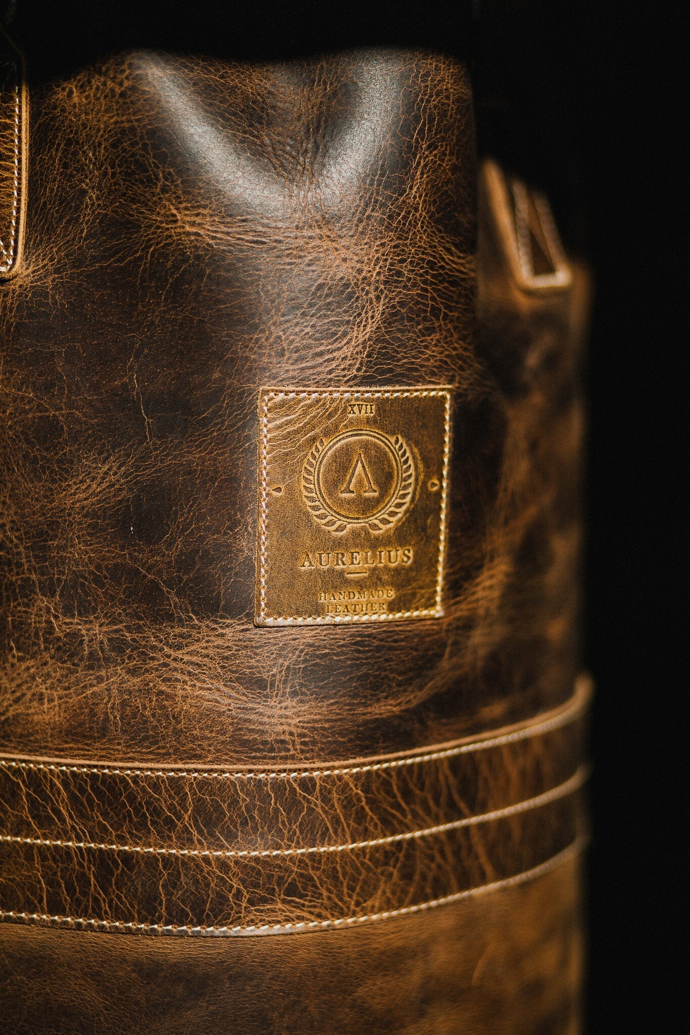 Aurelius Leather Leather Bag Leather Tan Henry Vintage Leather Boxing Bag