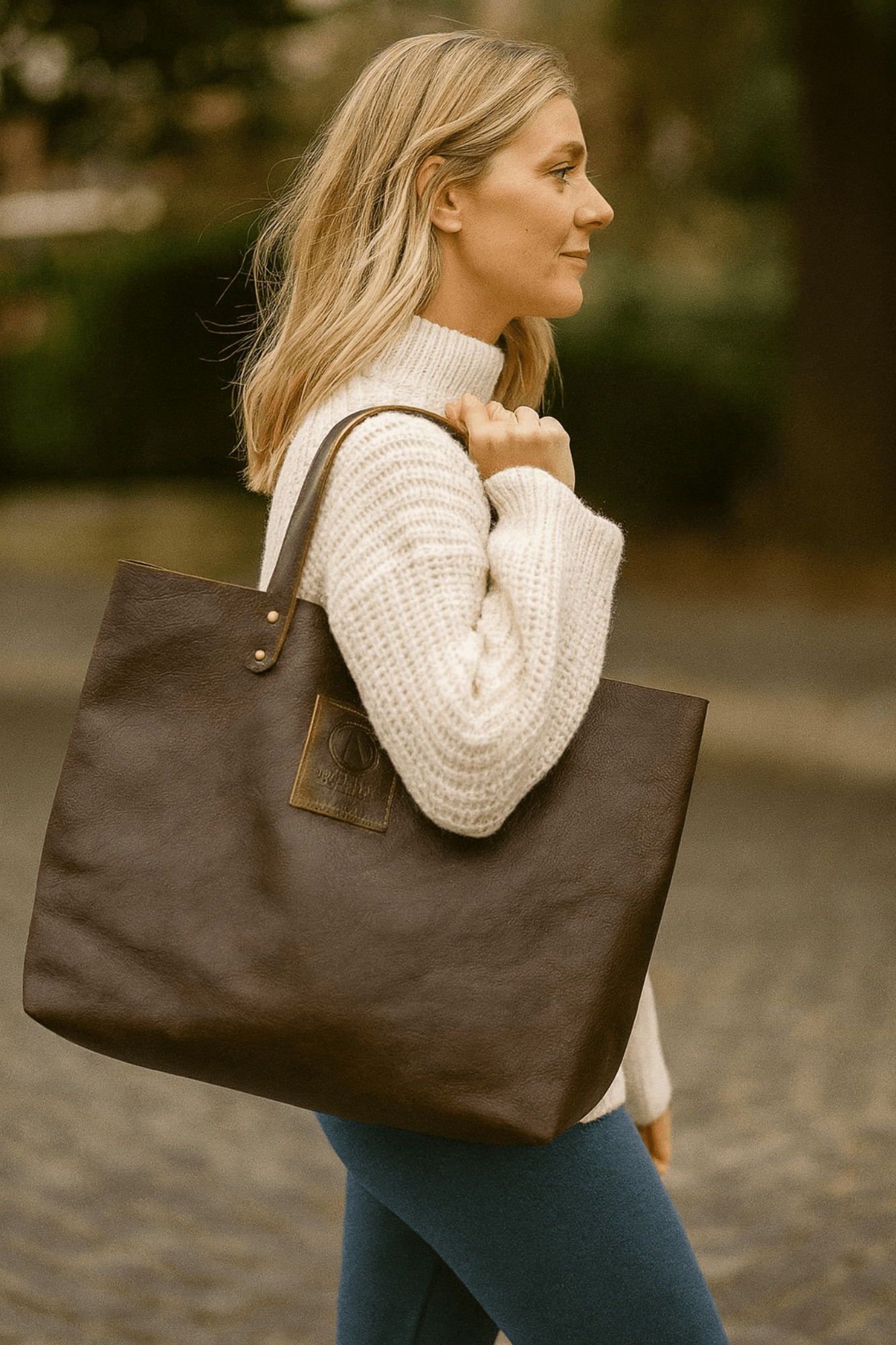 Aurelius Leather Leather Bag Leather Tote Luna Leather Tote Mini