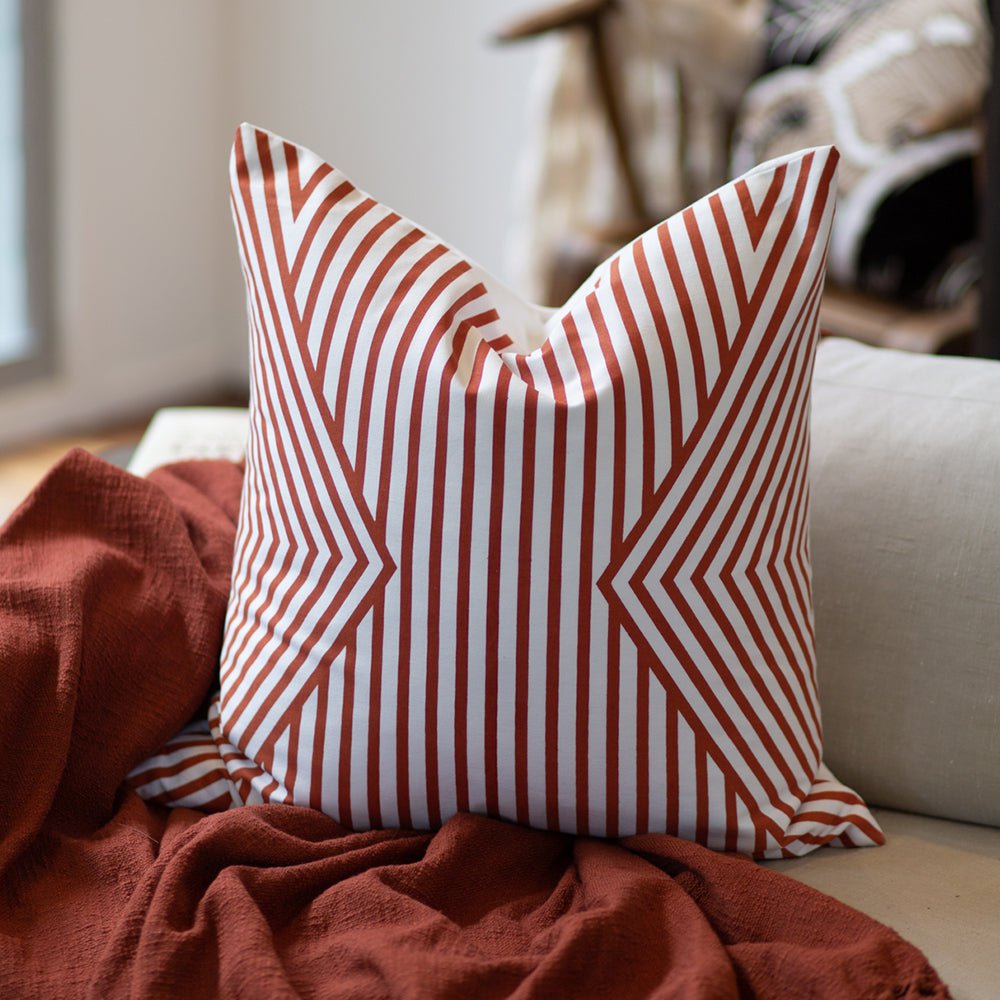 Bandhini Design House Last item sale Parasol Rust Lounge Cushion 55 x 55cm