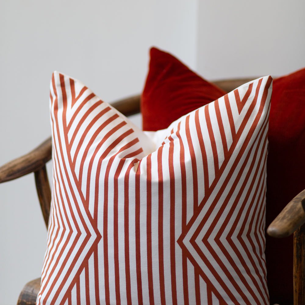 Bandhini Design House Last item sale Parasol Rust Lounge Cushion 55 x 55cm