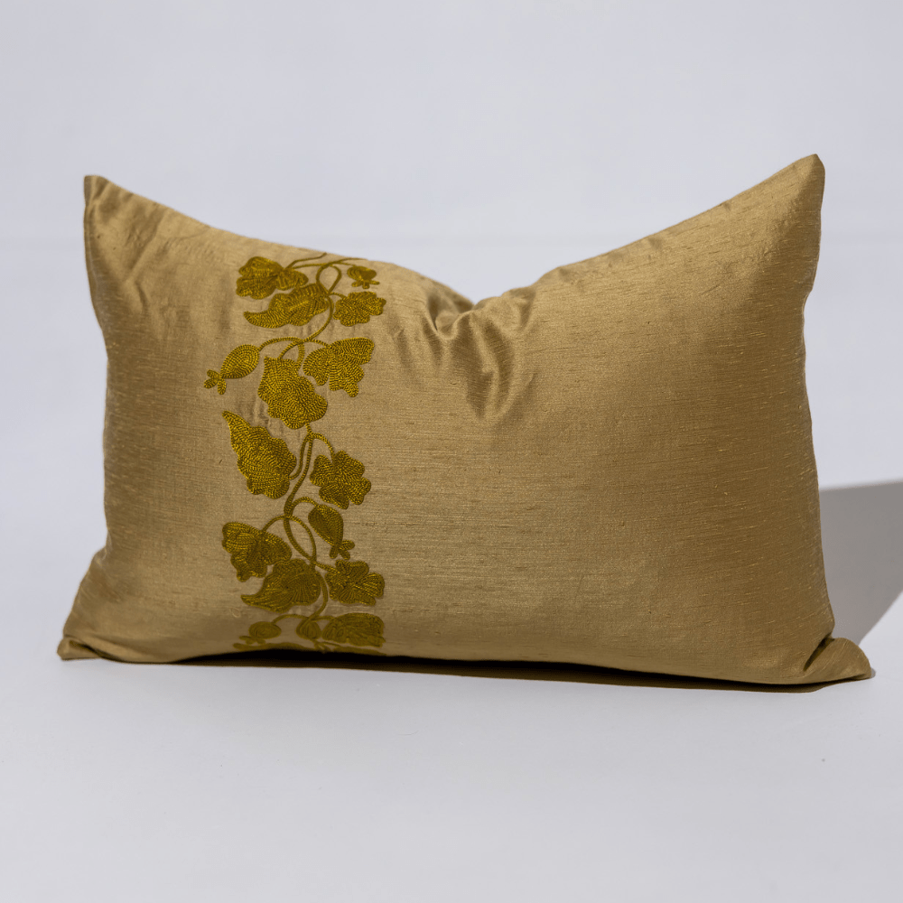 Bandhini Homewear Design End of Line Sage Vine Lumbar Cushion 35 x 53cm