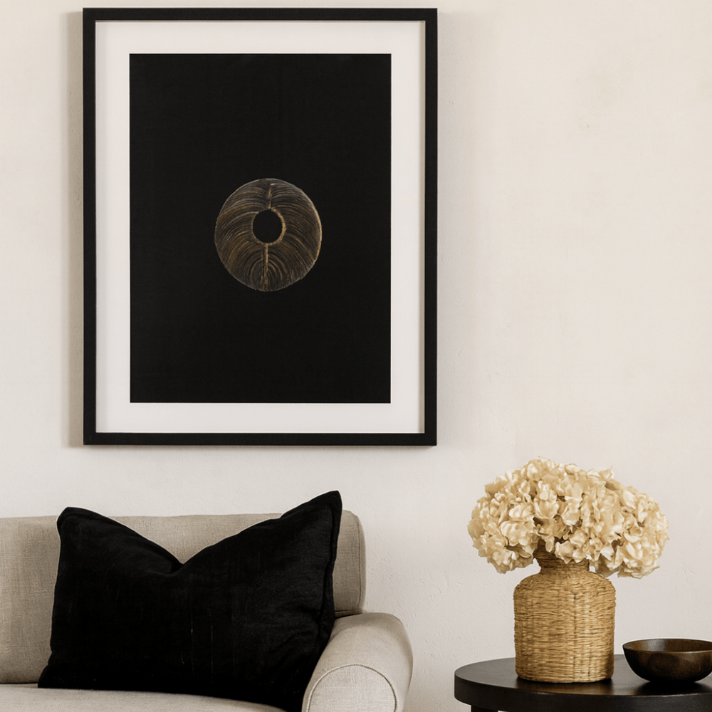 BHD HOME Artwork Disc Copper on Black Artwork 40 x 50cm