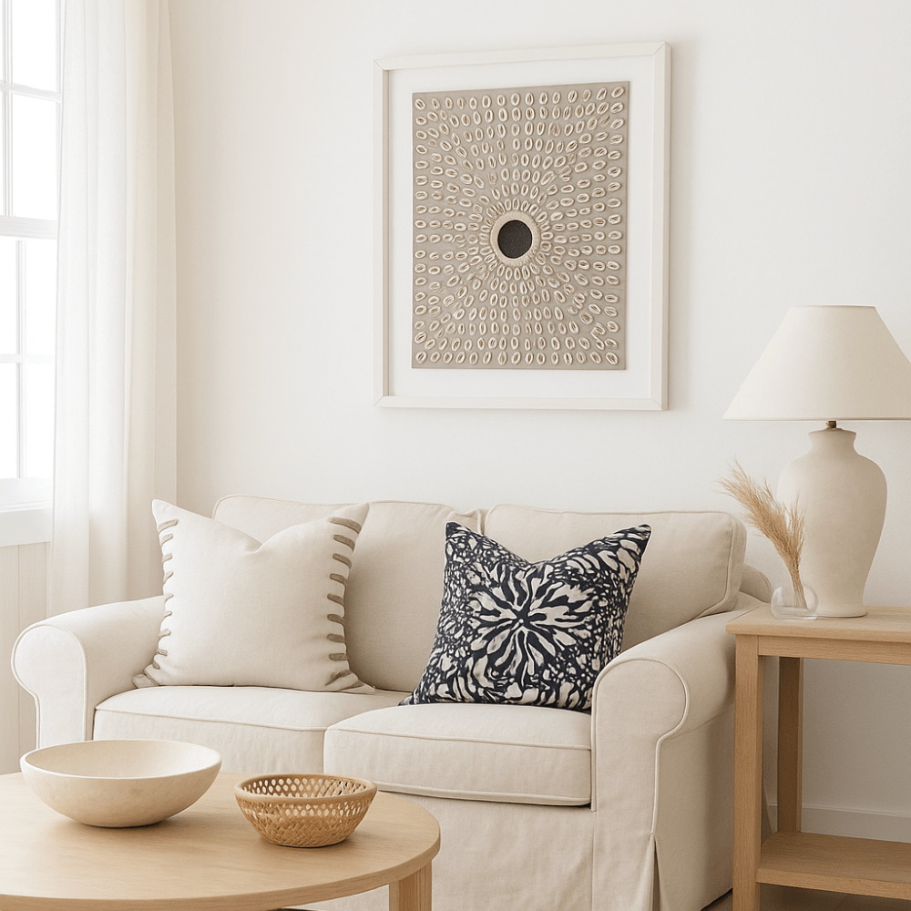 BHD HOME Artwork Shell Kauri Mirror Artwork 67 x 85cm