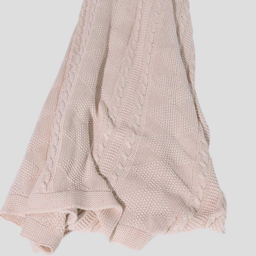 BHD HOME Bedsash Aurelia Beige Blanket