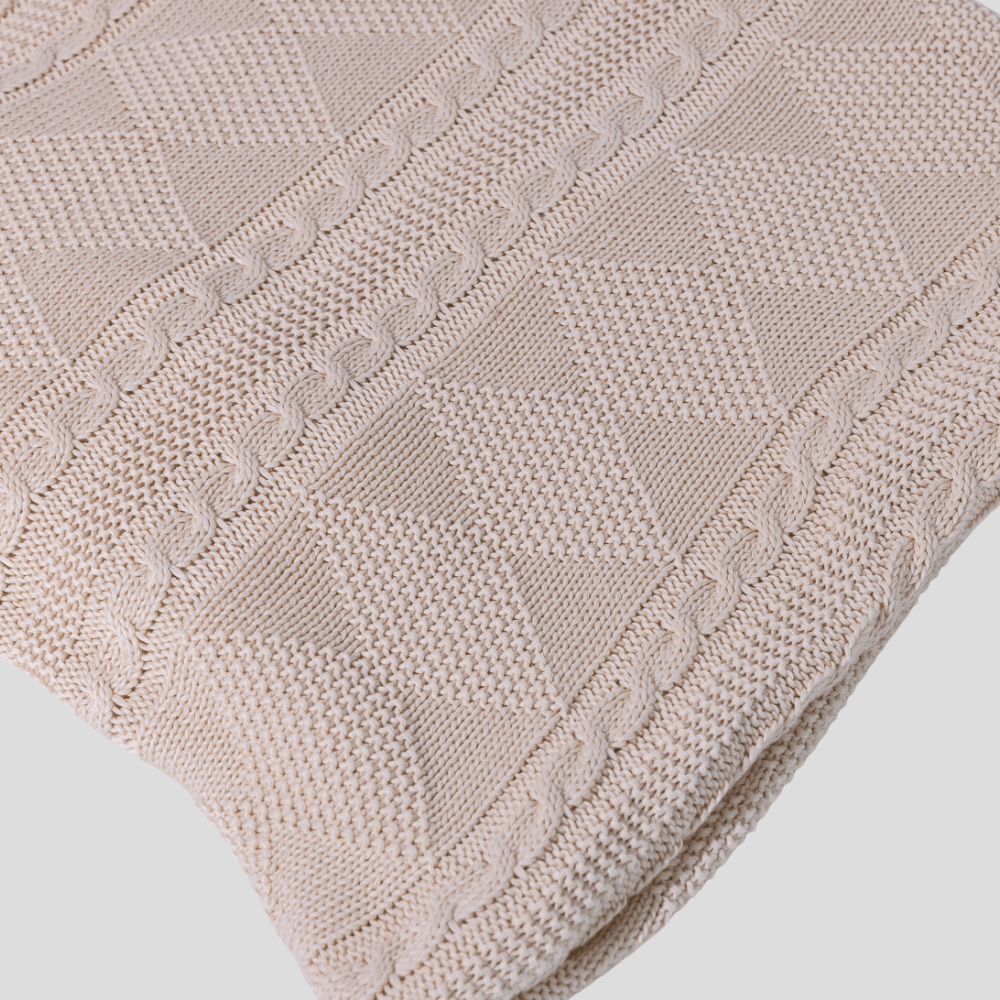 BHD HOME Bedsash Aurelia Beige Blanket