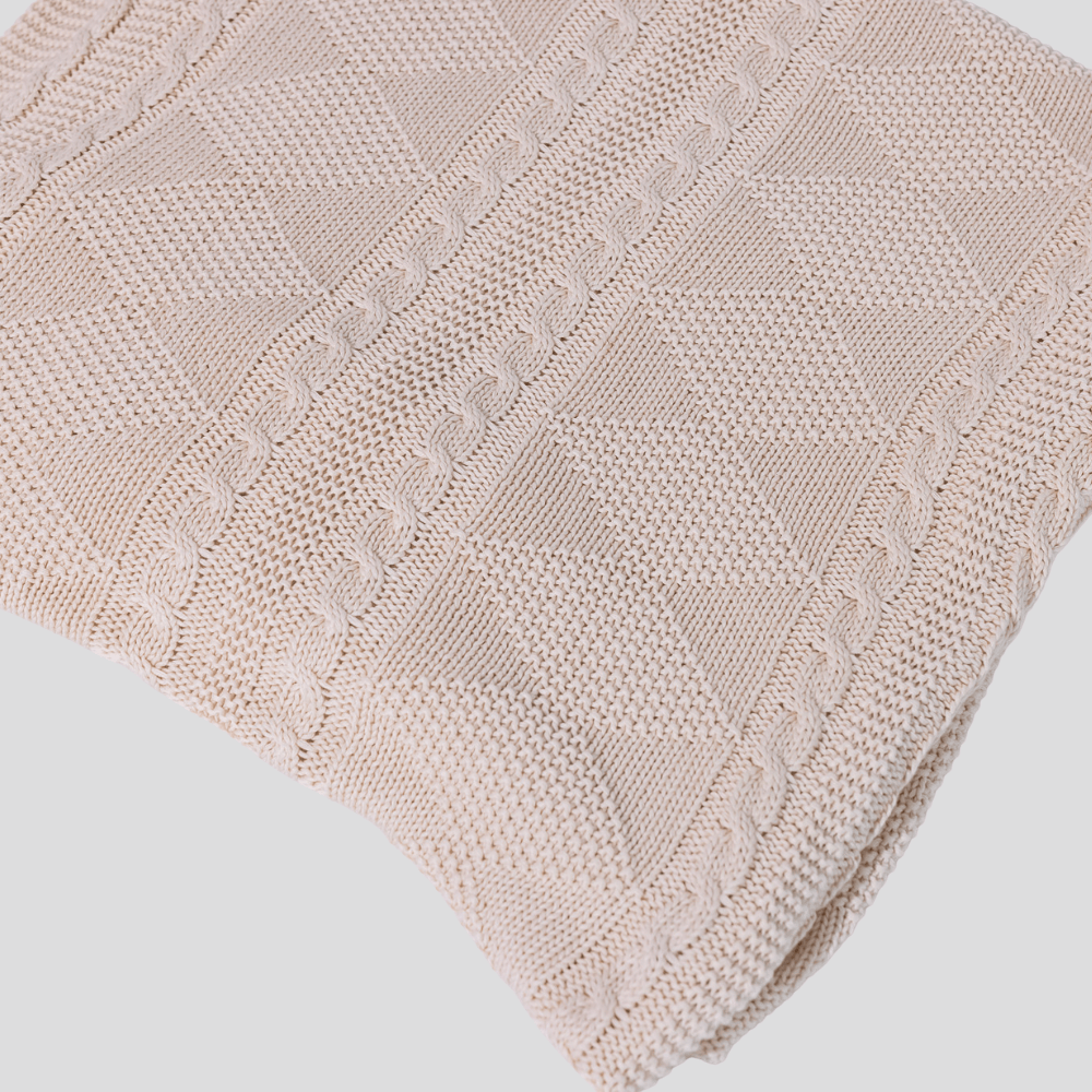 BHD HOME Bedsash Aurelia Beige Blanket