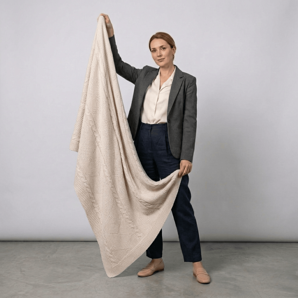 BHD HOME Bedsash Aurelia Beige Blanket