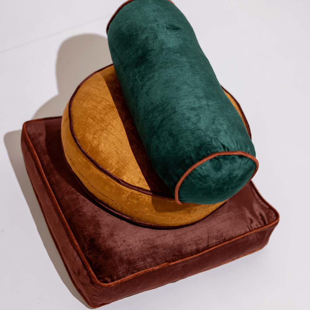 BHD HOME BHD Bespoke Emerald Green Long Bolster cushion 50 x 17cm