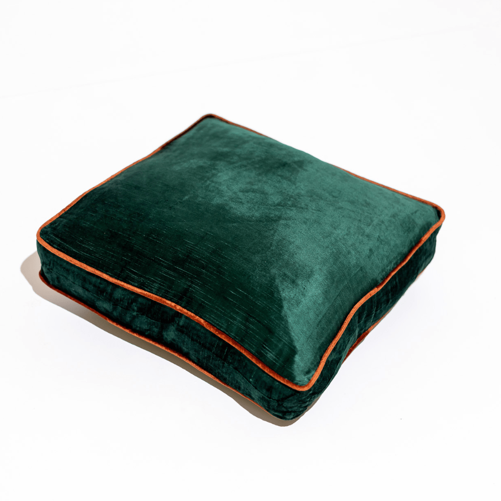 BHD HOME BHD Bespoke Frankie Emerald Green Box cushion 50 x 50 x 10cm