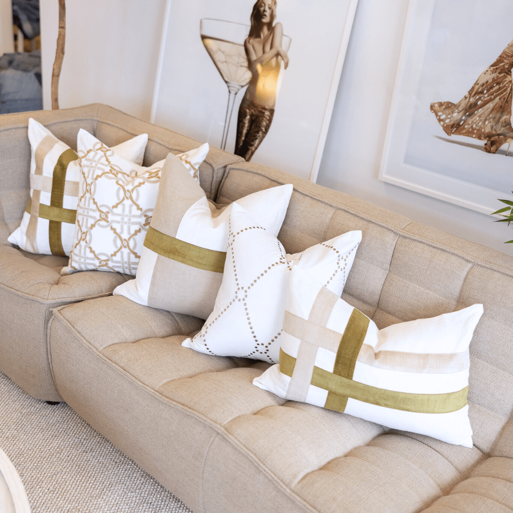 BHD HOME BHD Bespoke The Burleigh Green Lounge Cushion 55 x 55cm