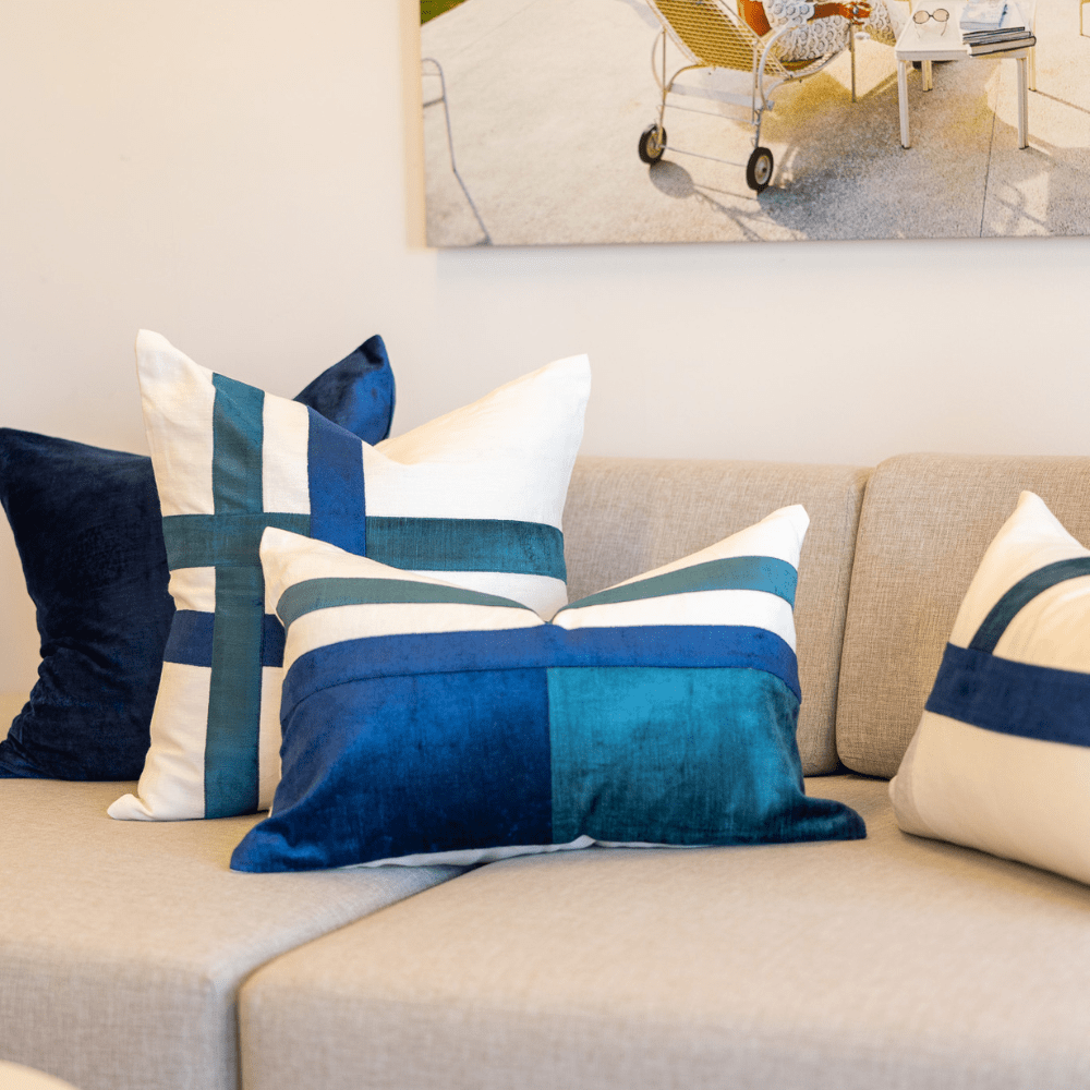 BHD HOME BHD Bespoke The Burleigh Navy Lounge Cushion 55 x 55cm
