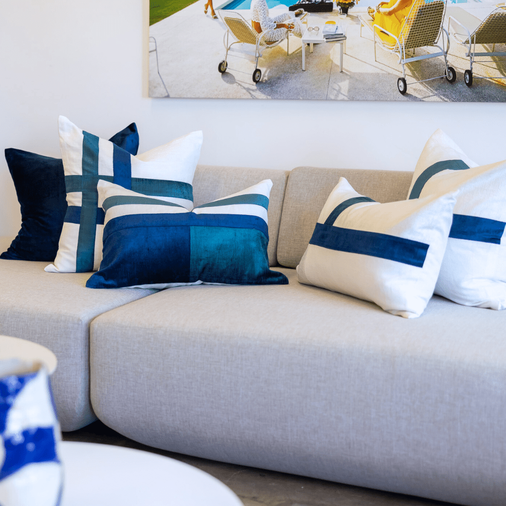 BHD HOME BHD Bespoke The Talle Navy Lounge Cushion 55 x 55cm