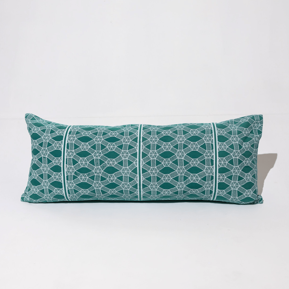 BHD HOME End of Line Kamari Turquoise Long Lumbar Cushion 35 x 90cm