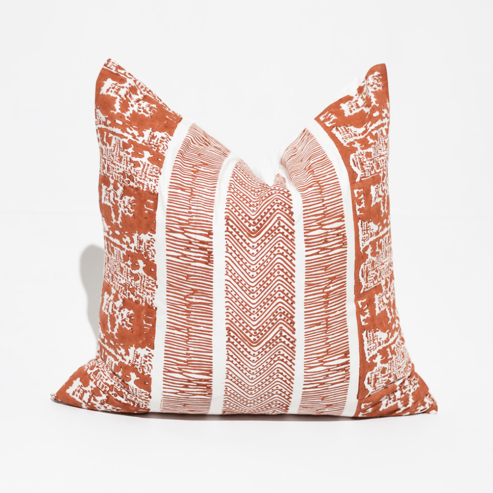 BHD HOME End of Line Ruin Towers Orange Lounge Cushion 55 x 55cm