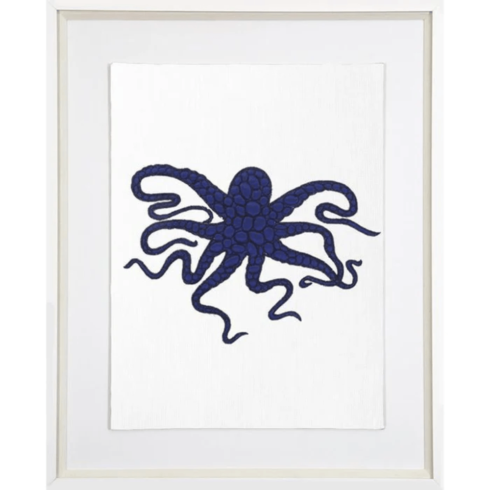BHD HOME End of Line Sea Octopus Navy Artwork 69 x 85cm