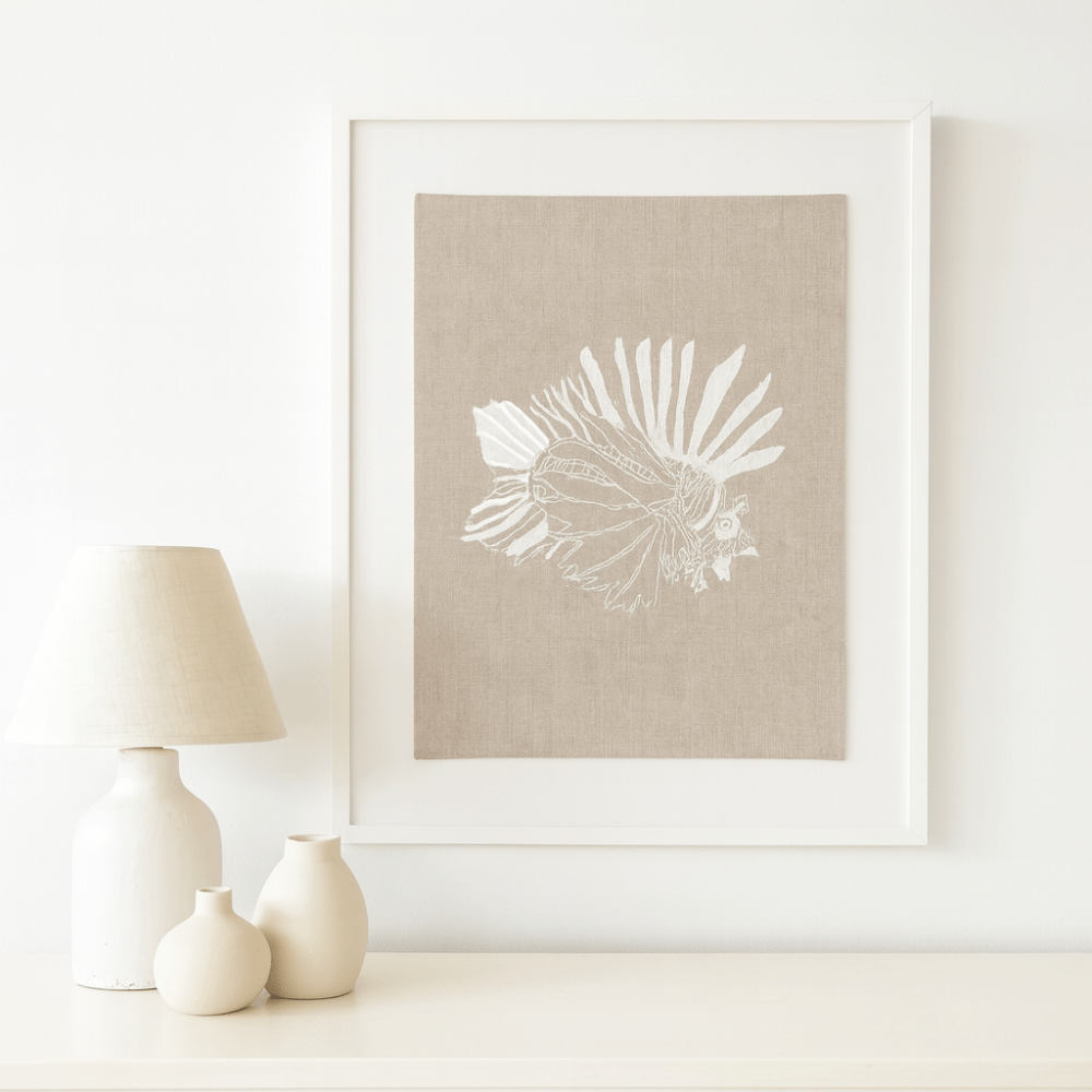 BHD HOME End of Line Sea Stonefish Natural Artwork 67 x 85cm