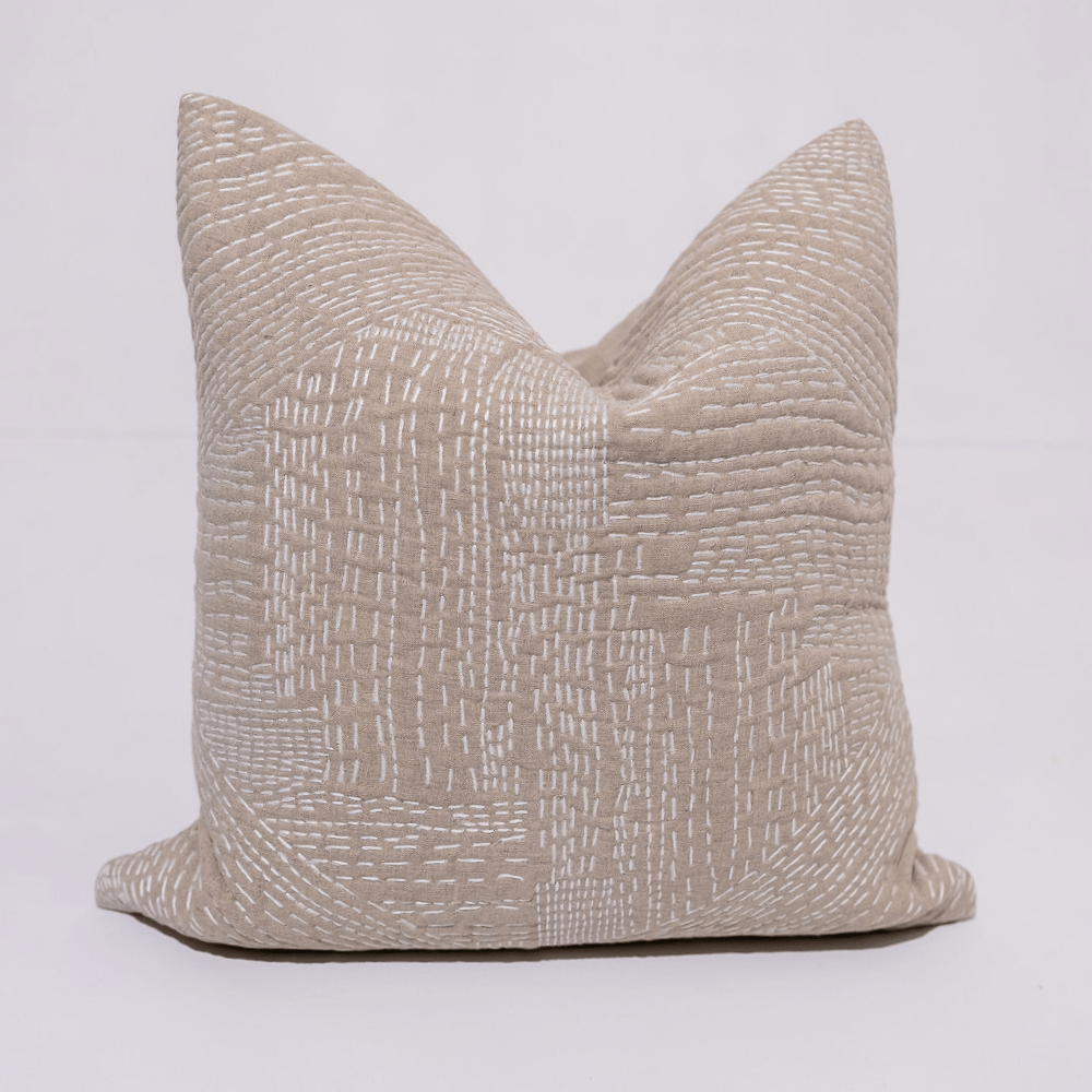 BHD HOME Gudri Corners Natural Lounge Cushion 55 x 55cm