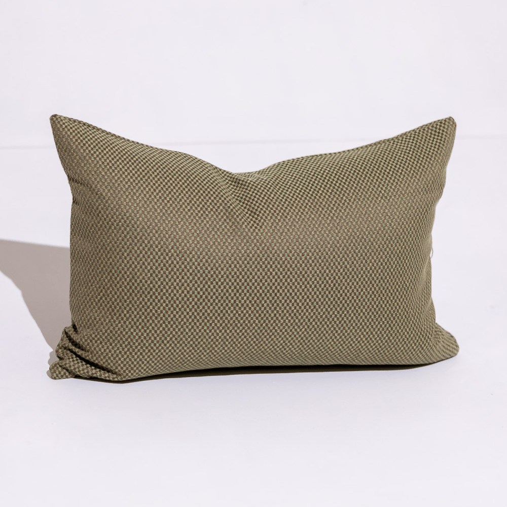 BHD HOME Hand Weave Green Check Lumber 40 x 60cm