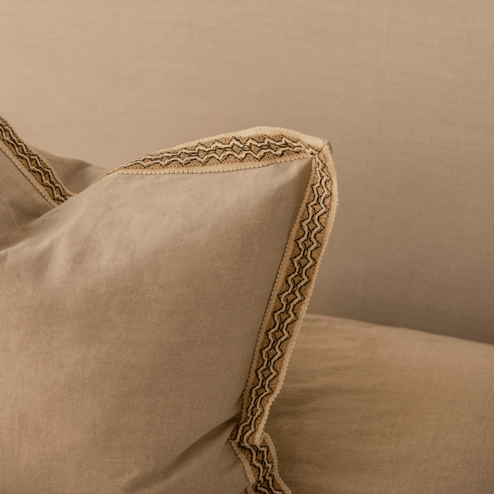 BHD HOME Haze Braid Natural Euro Cushion 65 x 65cm