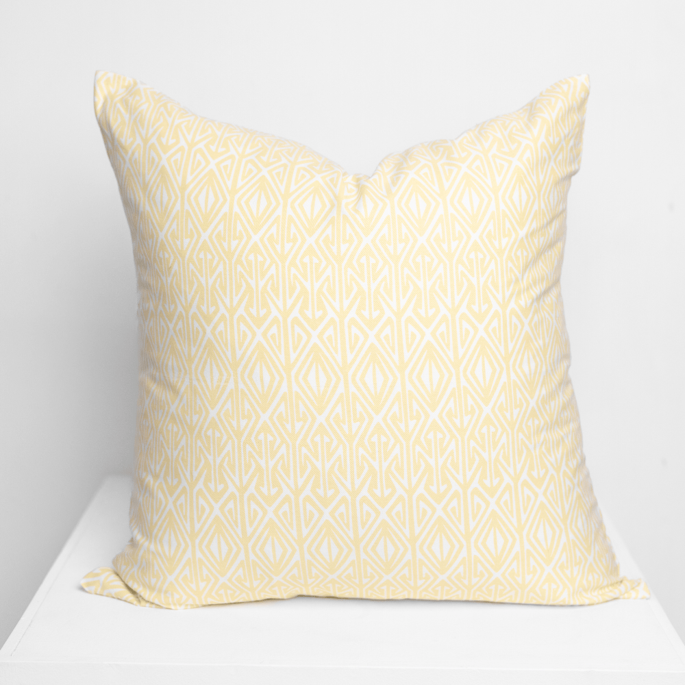 BHD HOME Lounge Cushion Arrow Print Lemon Lounge Cushion 55 x 55cm