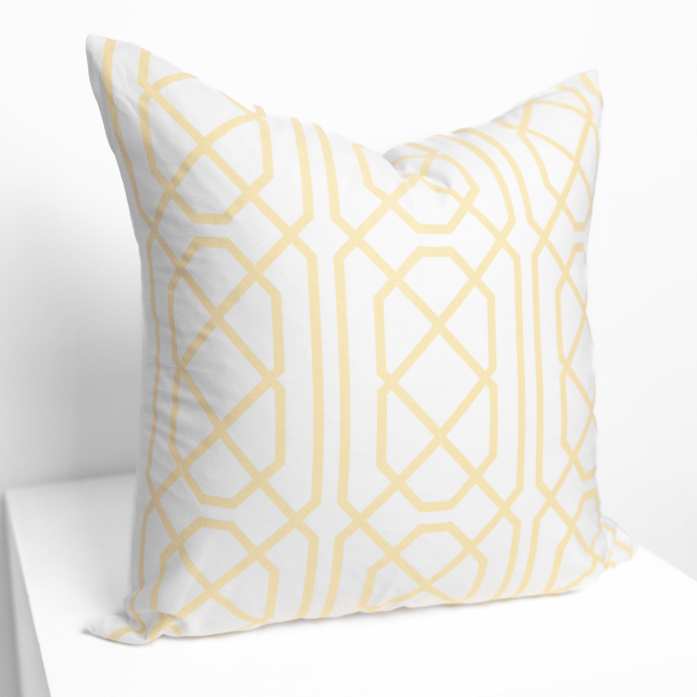 BHD HOME Lounge Cushion Jagger Lemon Lounge Cushion 55 x 55cm