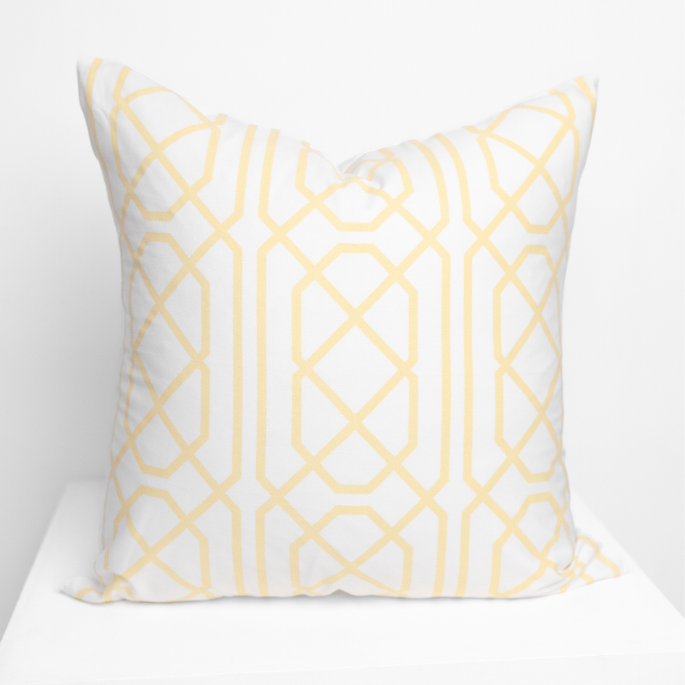 BHD HOME Lounge Cushion Jagger Lemon Lounge Cushion 55 x 55cm