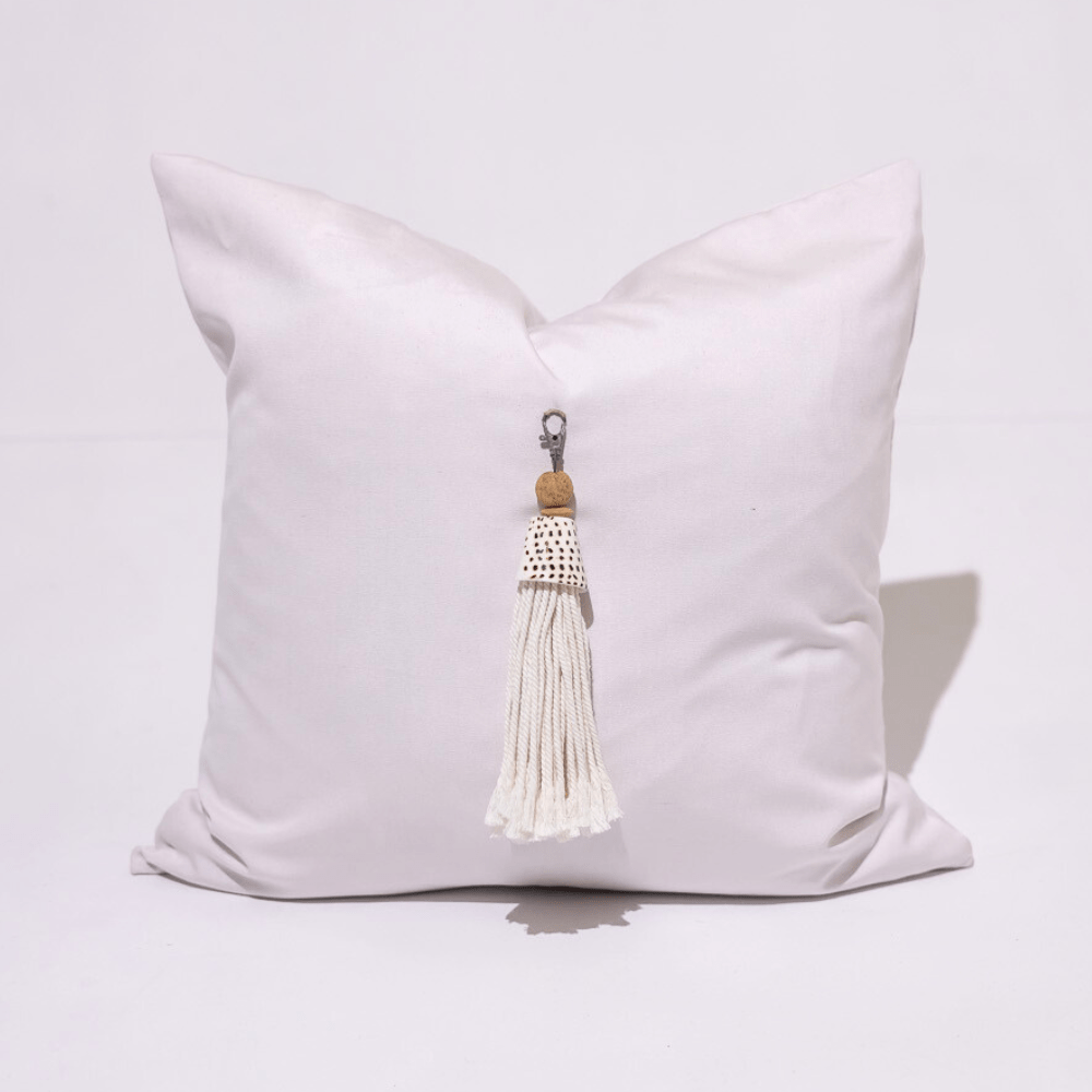 BHD HOME Lounge Cushion Outdoor Nautical Shell Junonia White Medium Cushion 55x 55cm