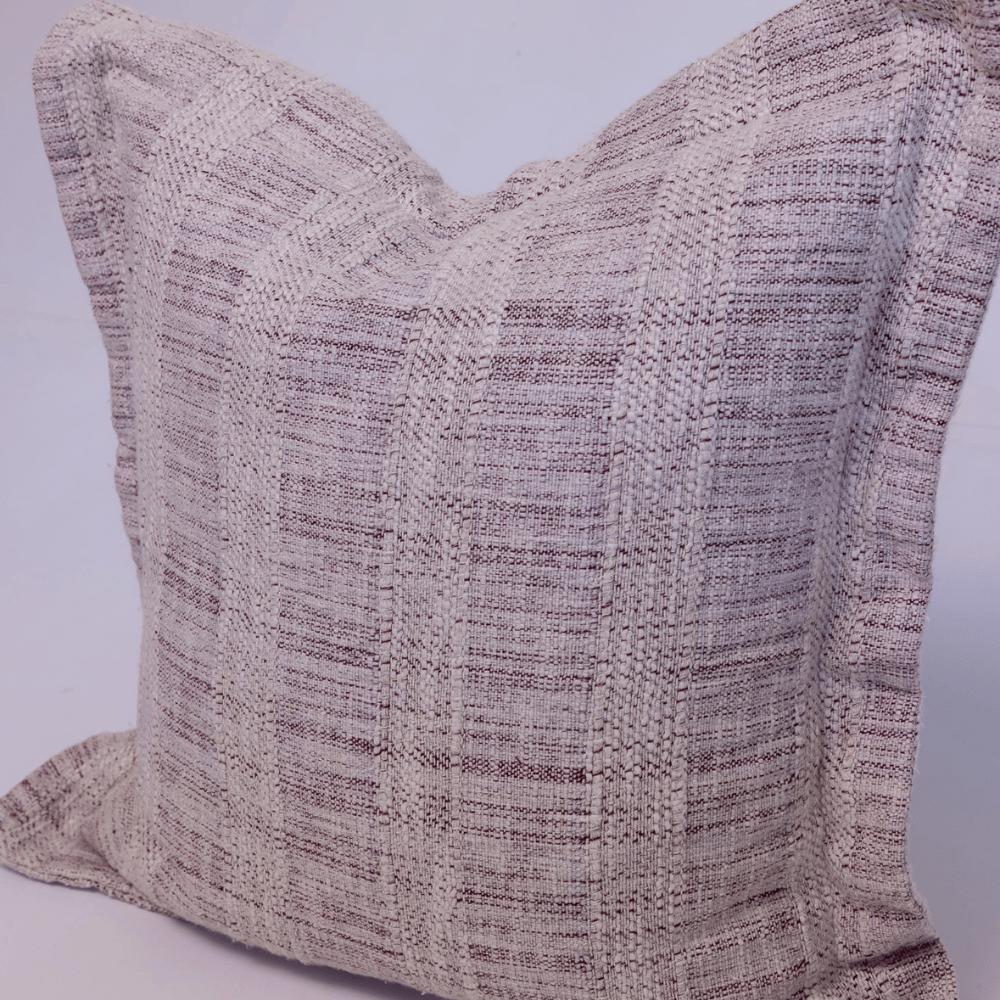 BHD HOME Lounge Cushion Thames Flange Natural Lounge Cushion 55 x 55cm