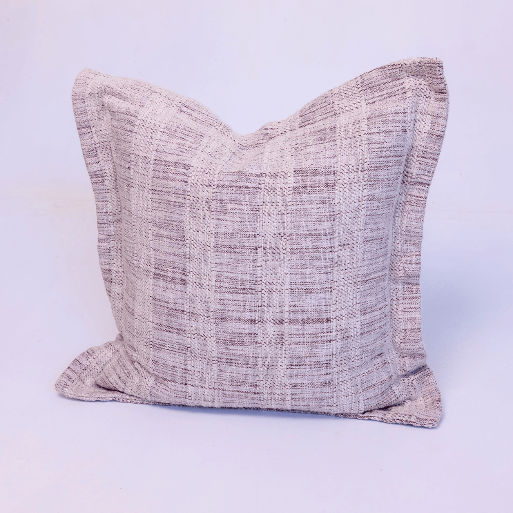 BHD HOME Lounge Cushion Thames Flange Natural Lounge Cushion 55 x 55cm