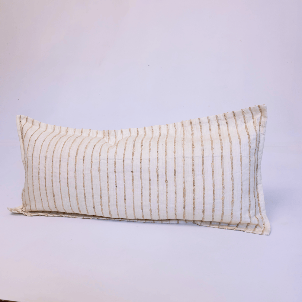 BHD HOME Lumber Cushion Chiltern Silk Natural Long Lumbar Cushion 40 x 90cm