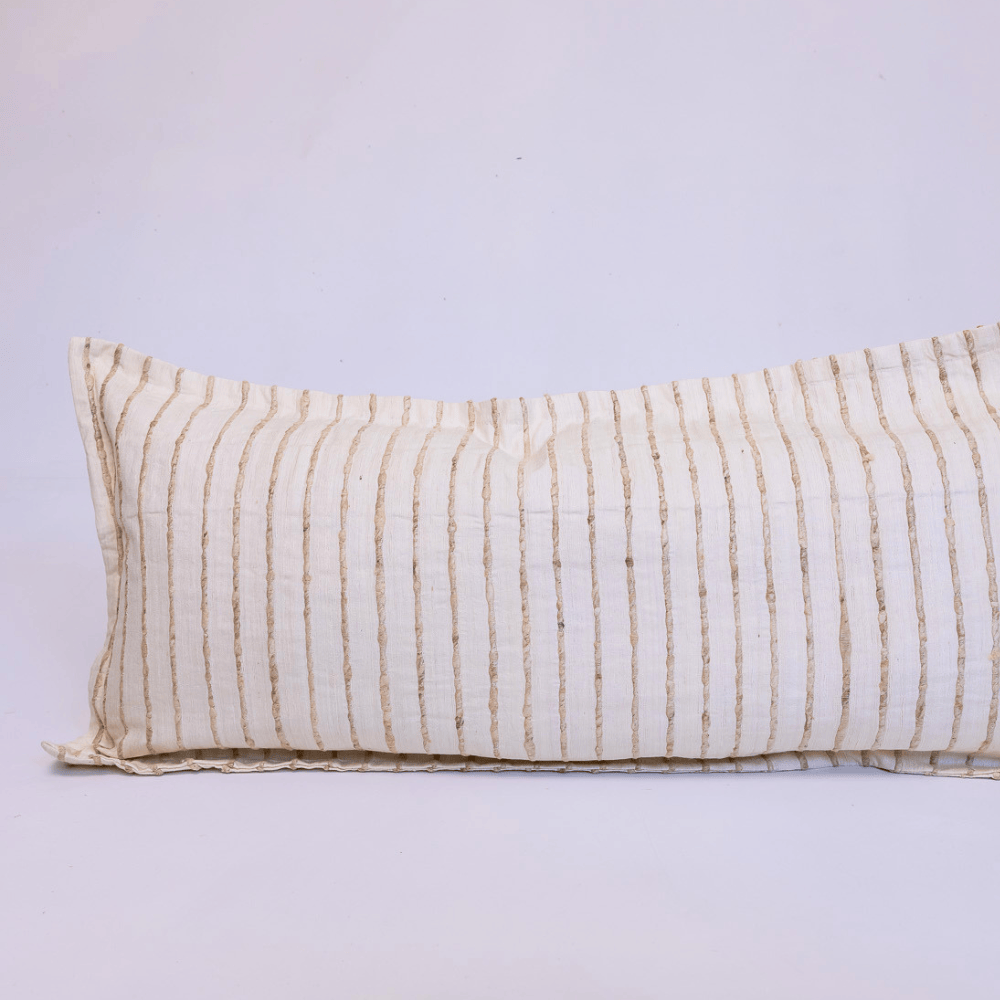 BHD HOME Lumber Cushion Chiltern Silk Natural Long Lumbar Cushion 40 x 90cm