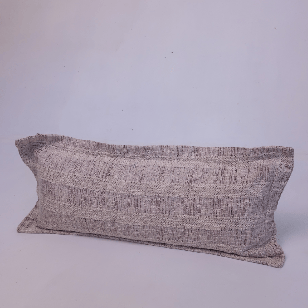 BHD HOME Lumber Cushion Thames Flange Natural Long Lumbar Cushion 40 x 90cm