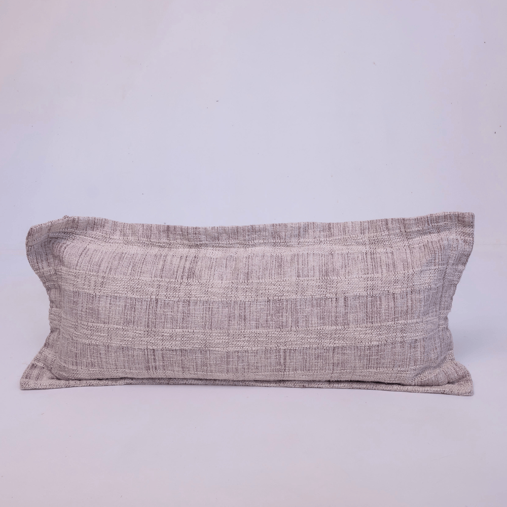 BHD HOME Lumber Cushion Thames Flange Natural Long Lumbar Cushion 40 x 90cm