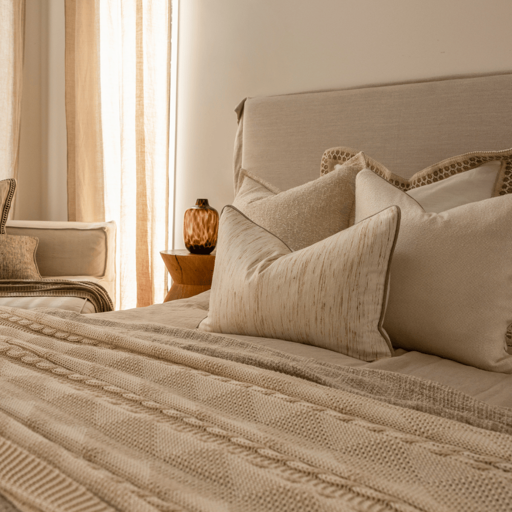 BHD HOME Milton Cushion in Oyster