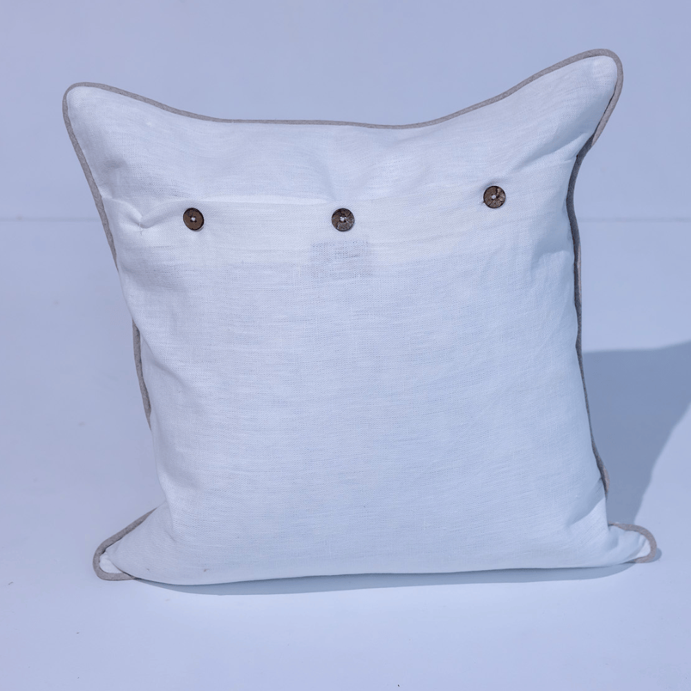 BHD HOME Milton Cushion in Oyster Silk