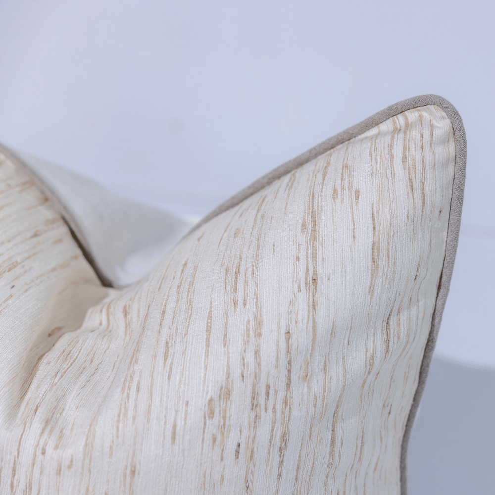 BHD HOME Milton Cushion in Oyster Silk