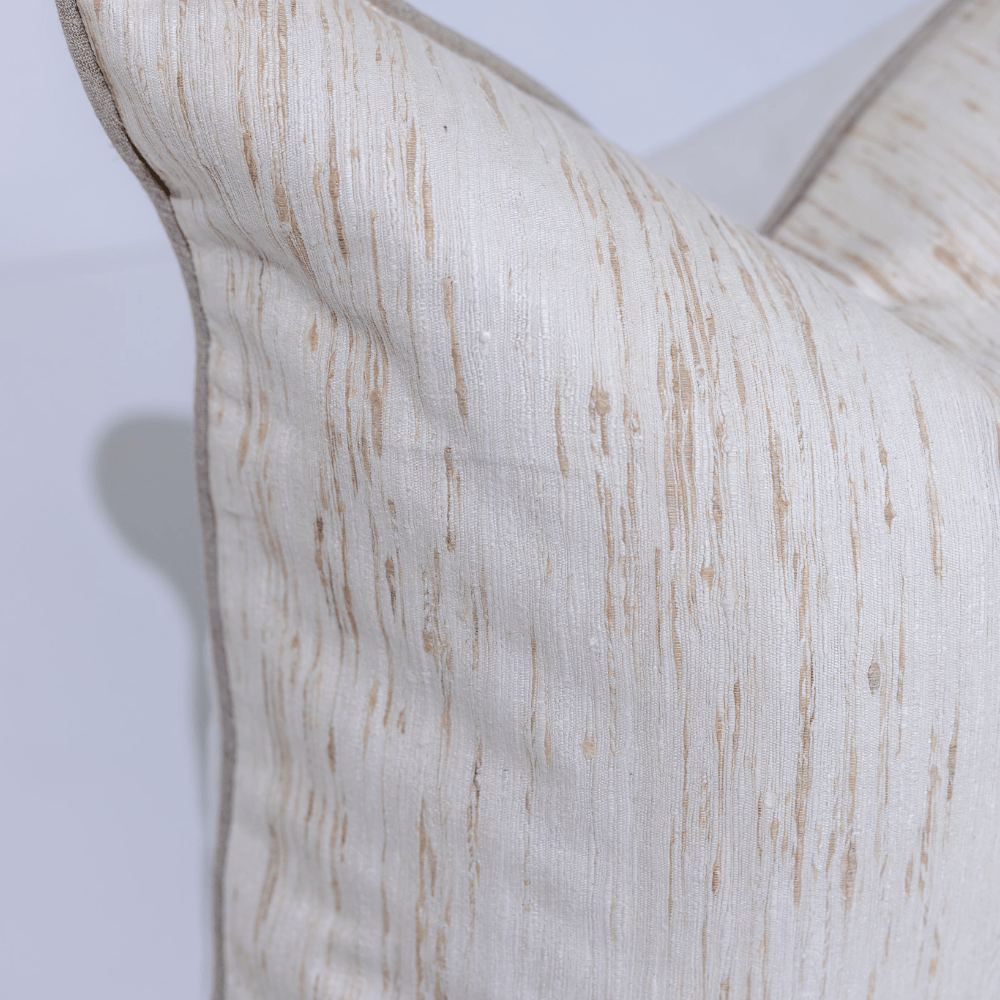 BHD HOME Milton Cushion in Oyster Silk