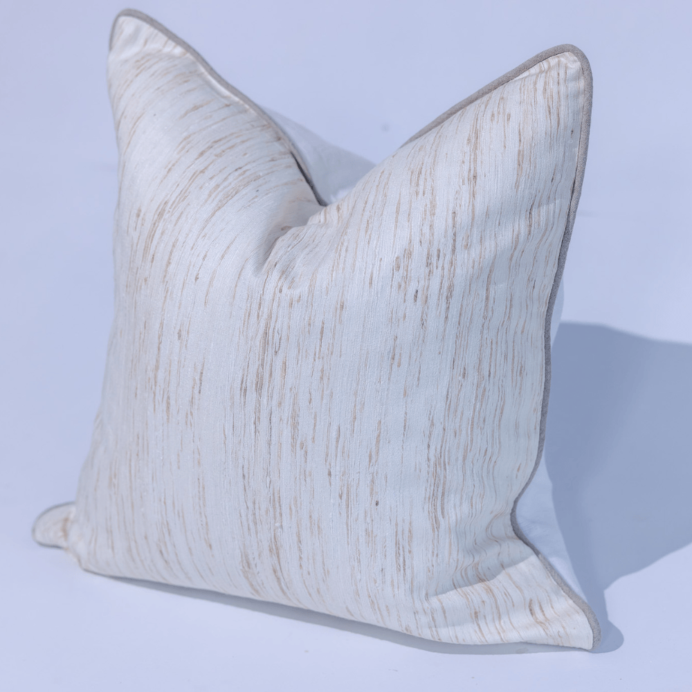 BHD HOME Milton Cushion in Oyster Silk