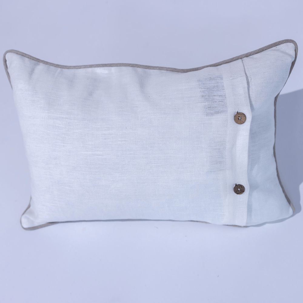 BHD HOME Milton Lumber Cushion in Oyster Silk