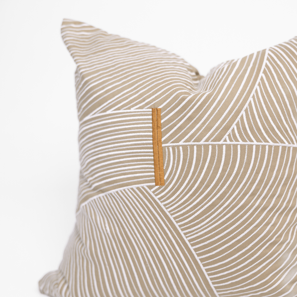 BHD HOME Niseko Rake Natural Lounge Cushion 55 x 55cm