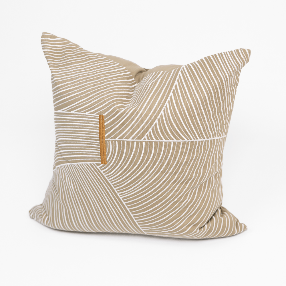BHD HOME Niseko Rake Natural Lounge Cushion 55 x 55cm