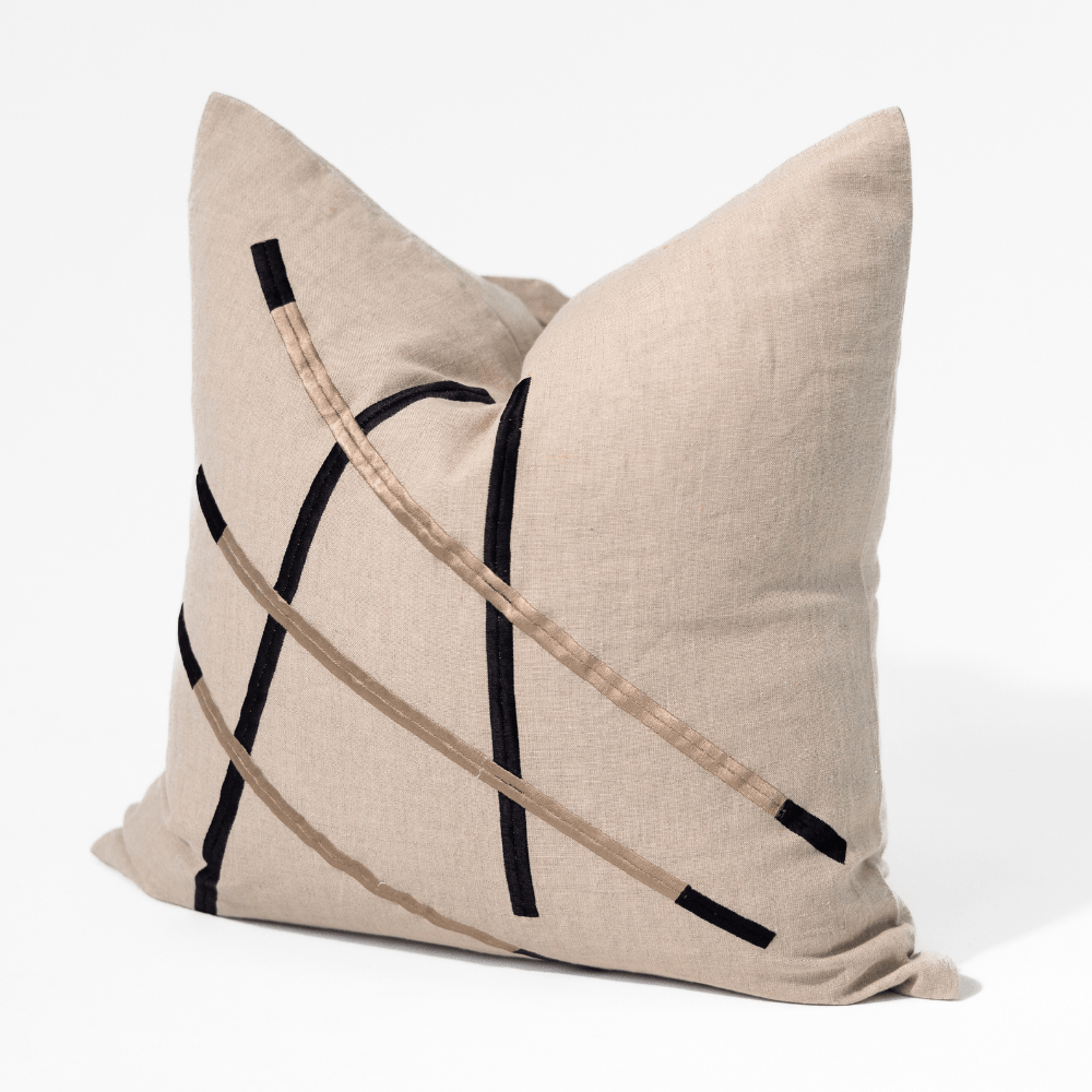 BHD HOME Niseko Sticks Natural Lounge Cushion 55 x 55cm