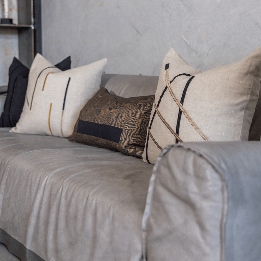 BHD HOME Niseko Sticks Natural Lounge Cushion 55 x 55cm
