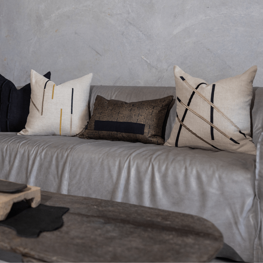 BHD HOME Niseko Sticks Natural Lounge Cushion 55 x 55cm