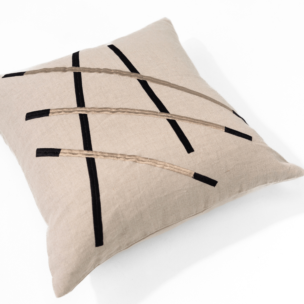 BHD HOME Niseko Sticks Natural Lounge Cushion 55 x 55cm