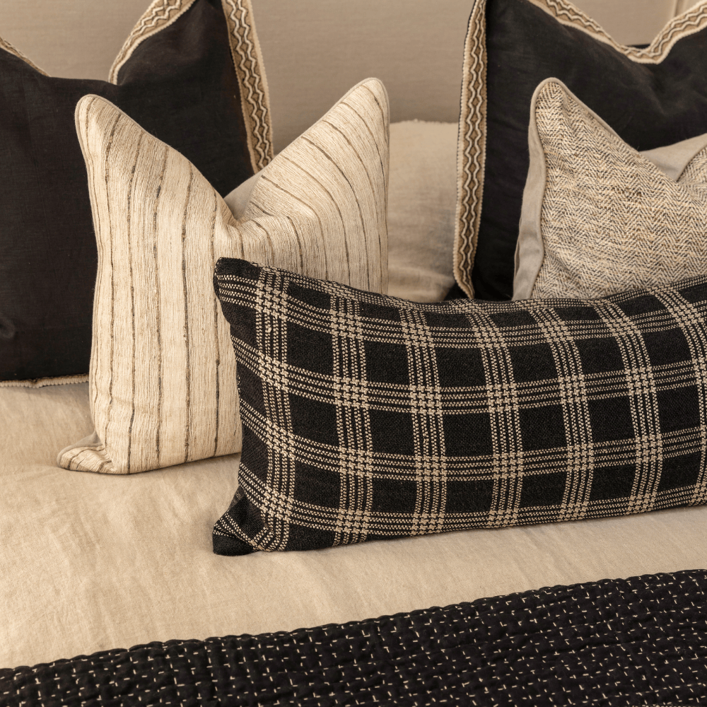 BHD HOME Noir Handwoven Long Lumber Cushion Cover