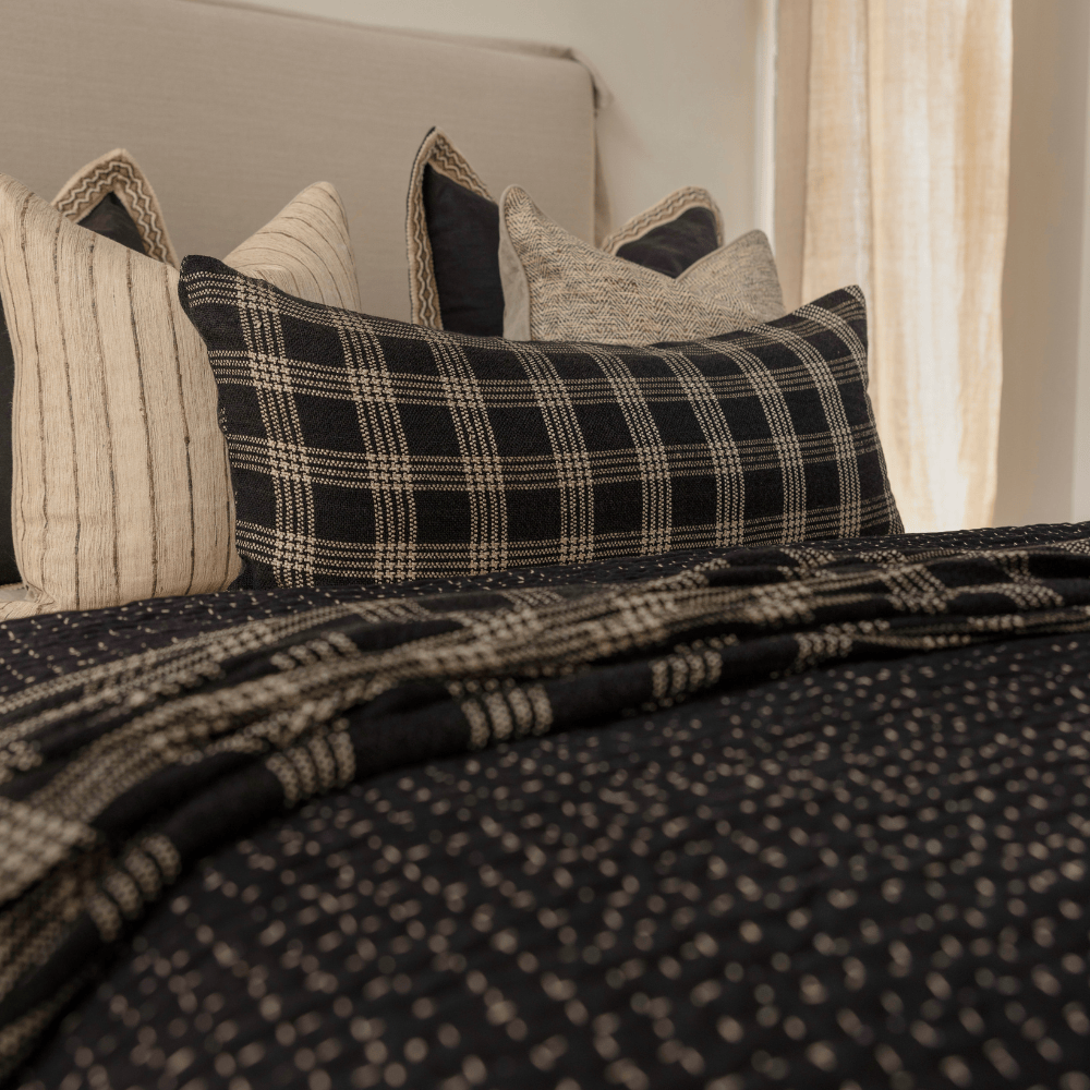 BHD HOME Noir Handwoven Long Lumber Cushion Cover