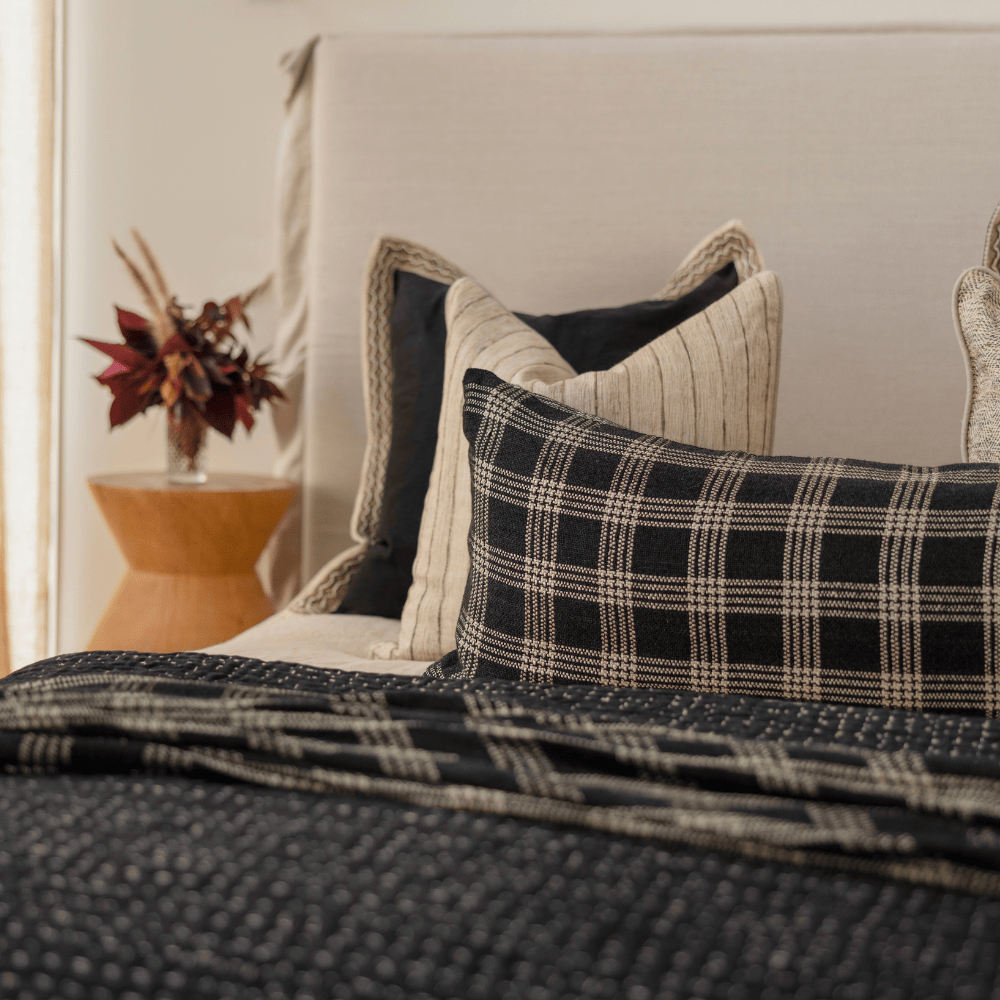BHD HOME Noir Handwoven Long Lumber Cushion Cover