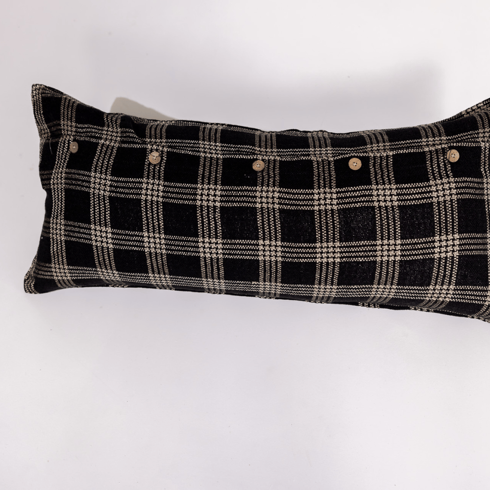 BHD HOME Noir Handwoven Long Lumber Cushion Cover