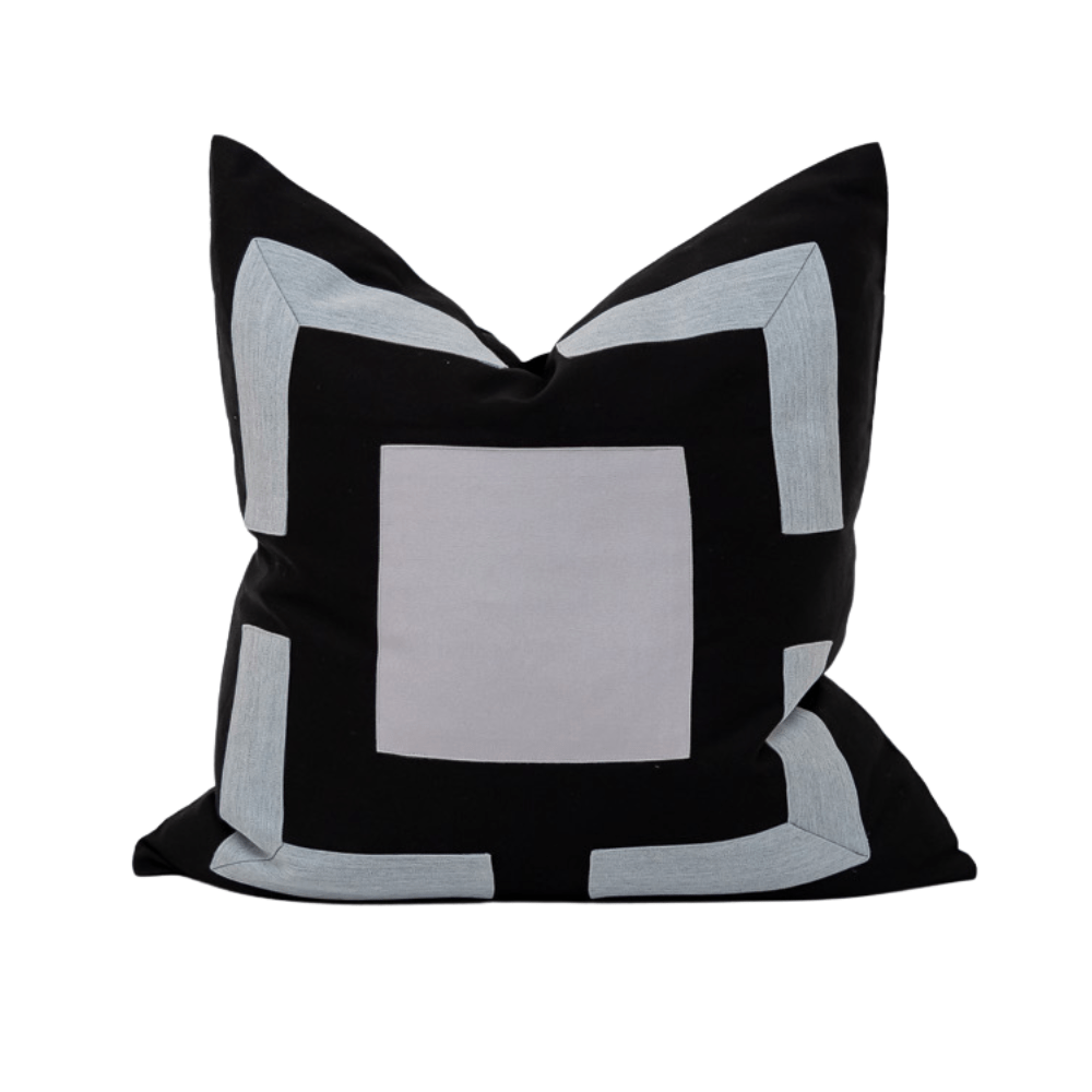 BHD HOME Outdoor Cloud and Biege Outdoor Panel Nautical Lake and Black Lounge